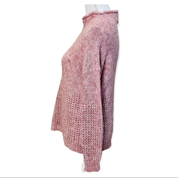 American Eagle Pink Mock Turtleneck Sweater Small - Picture 5 of 7